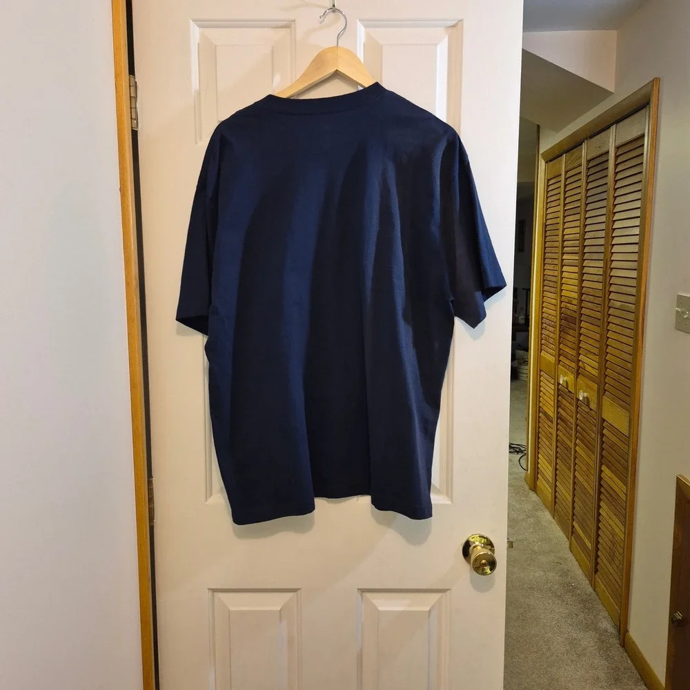 Adidas Michigan Wolverines Mens XL Navy Blue Graphic T-Shirt NCAA College Tee
